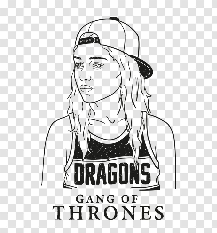 Daenerys Targaryen Bran Stark Eddard Line Art Sansa - Daaenerys Transparent PNG