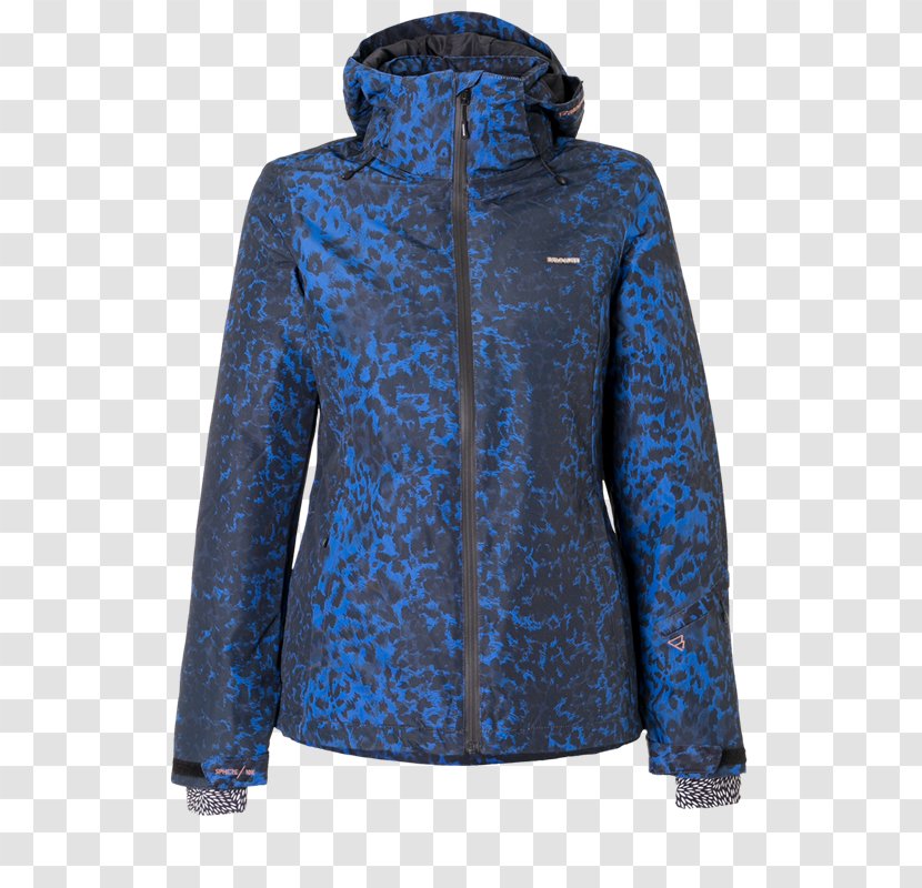Jacket Collar Skiing All Over Print Cobalt Blue - Electric - Woman Shopping Online Transparent PNG