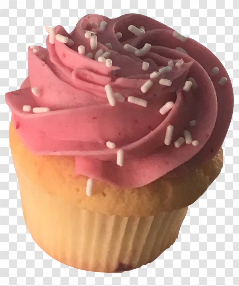 Cupcake American Muffins Chocolate Praline Buttercream - Frozen Dessert - Almond Raspberry Cupcakes Transparent PNG