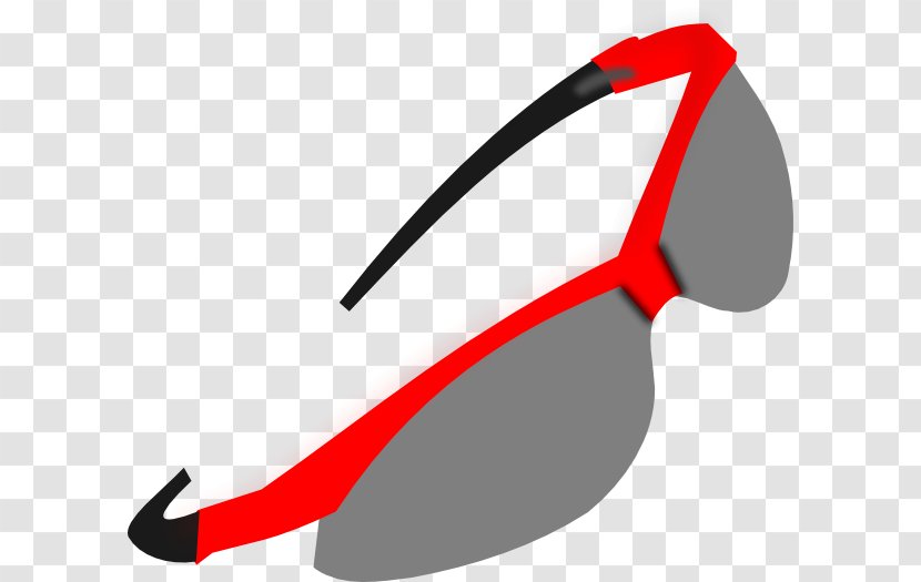Goggles Sunglasses Clip Art - Rayban Wayfarer - Red Cliparts Transparent PNG