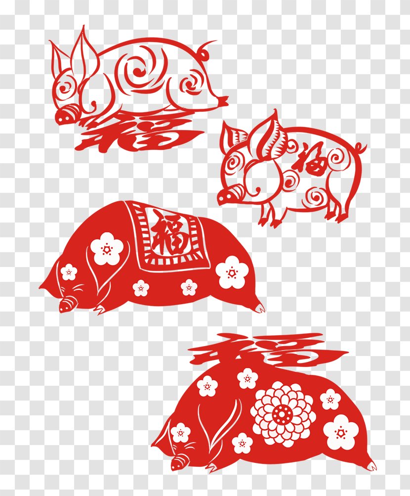 Chinese New Year Papercutting Festival Tradition - Zodiac - Culture Transparent PNG