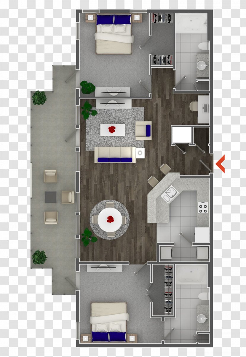 3D Floor Plan House - 3d Transparent PNG