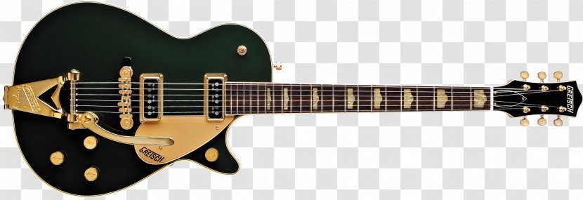 Gretsch 6128 White Falcon Guitarist - Slide Guitar Transparent PNG