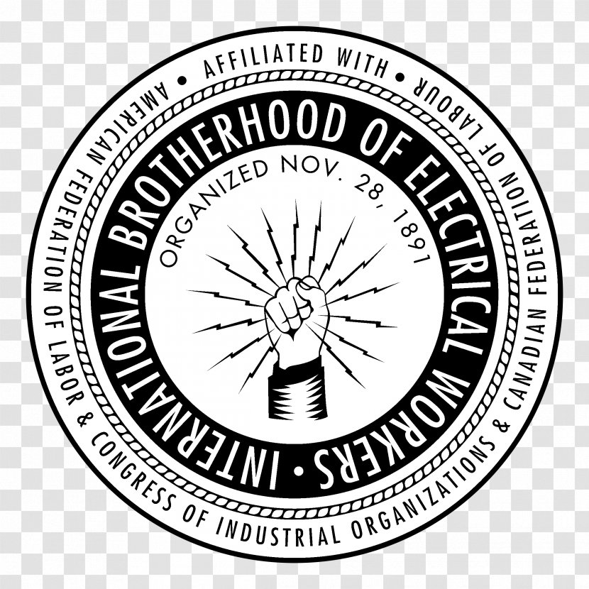 International Brotherhood Of Electrical Workers Logo Trade Union Organization Electrician - Council Nurses Transparent PNG
