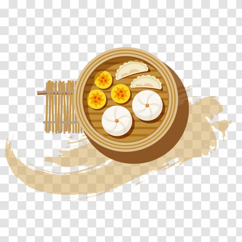 Dim Sum Baozi Thai Cuisine Japanese Street Food - Flavor - Flat Bun Dumplings Transparent PNG