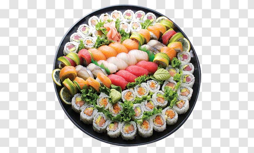 California Roll Gimbap Sushi Xtreme Japanese Cuisine - Asian Food - Platter Transparent PNG