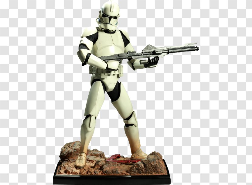 Clone Trooper Star Wars: The Force Unleashed Statue Figurine - Wars Prequel Trilogy Transparent PNG