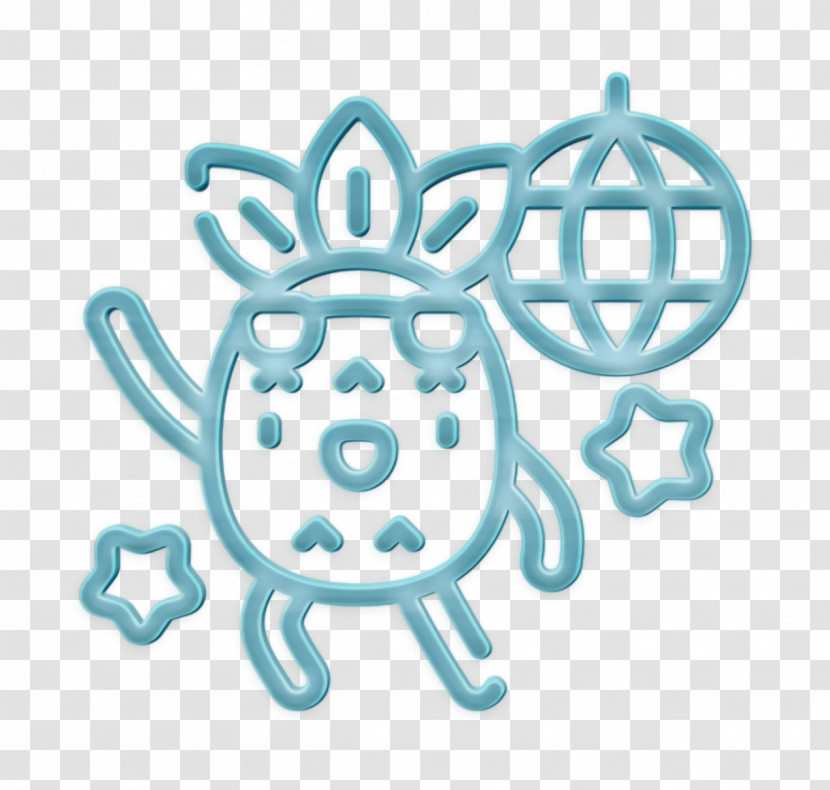 Dance Floor Icon Pineapple Character Icon Dancing Icon Transparent PNG
