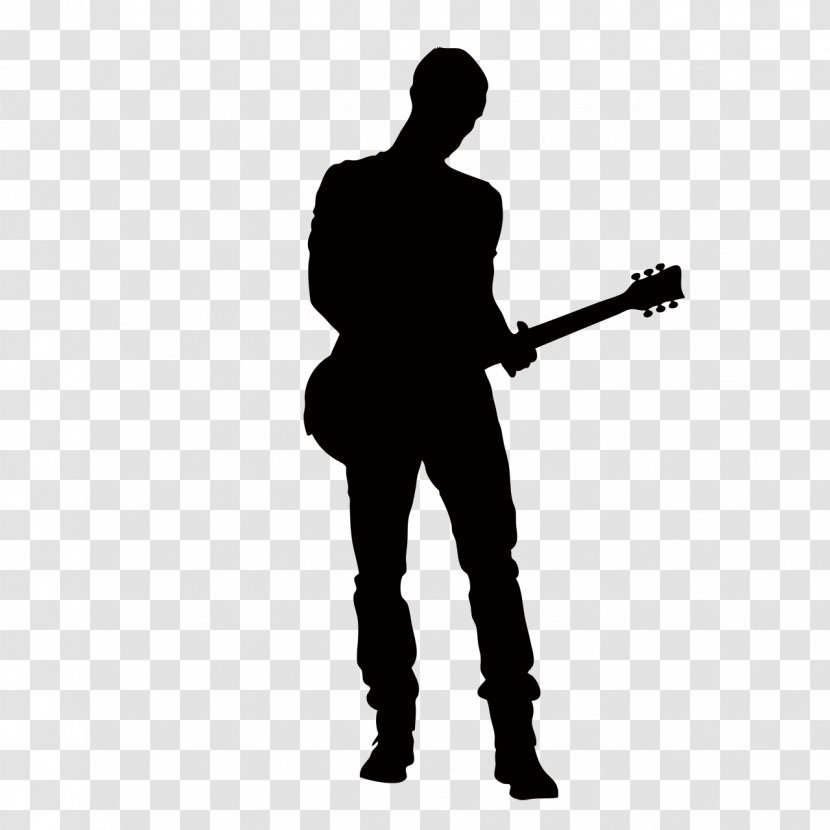 Guitarist Silhouette - Heart - Musical Elements,That Handsome Man With Guitar Transparent PNG