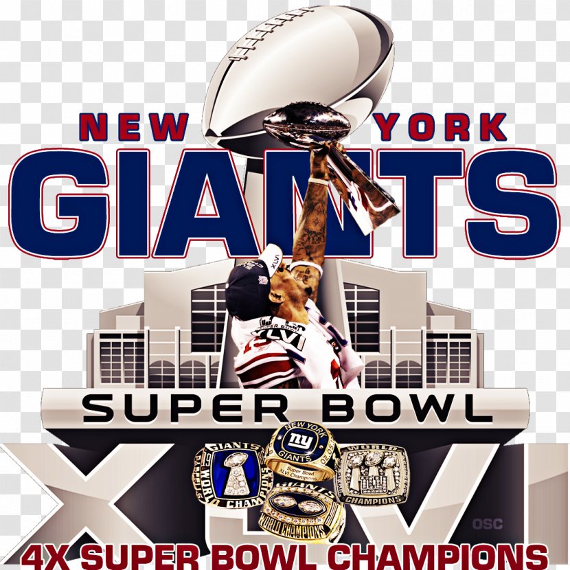 Super Bowl XLVI 2017 New York Giants Season XLII XXV - Championship Transparent PNG