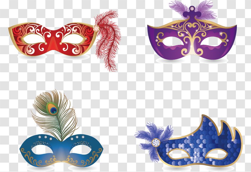Carnival Of Venice Mask Masquerade Ball - Royaltyfree - Color Dance Transparent PNG