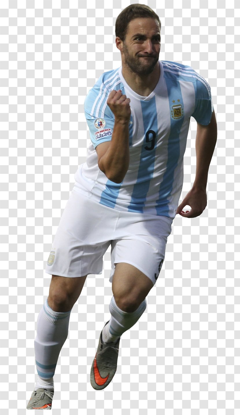 Gonzalo Higuaín Argentina National Football Team 2015 Copa América Jersey Club Atlético River Plate - Player Transparent PNG