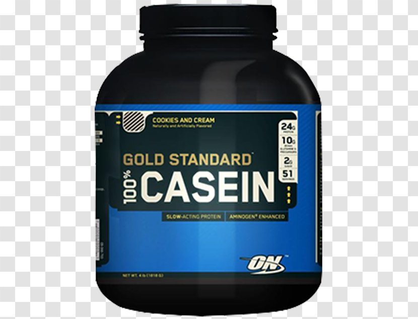 Dietary Supplement Whey Protein Casein Optimum Nutrition Gold Standard 100% - Brand - Thick Shake Transparent PNG