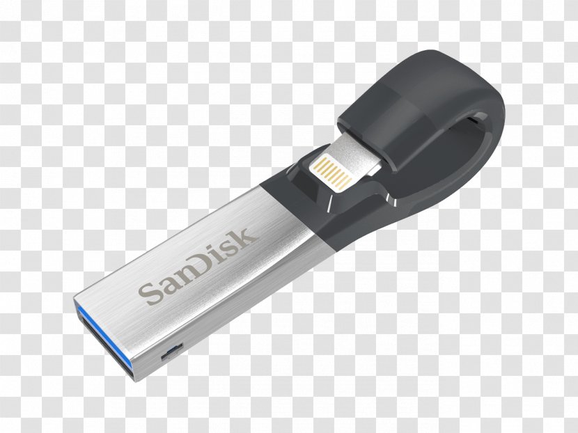 Lightning USB Flash Drives SanDisk IXpand 3.0 - Usb Transparent PNG