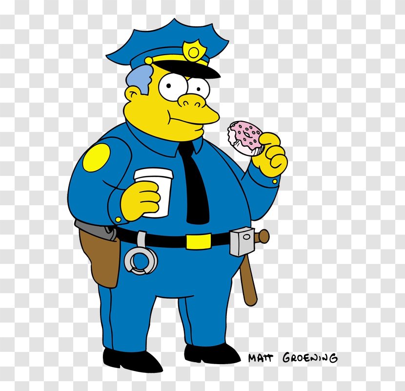 Chief Wiggum Ralph Homer Simpson Cletus Spuckler Police - Simpsons - Garbage Man Cartoon Transparent PNG