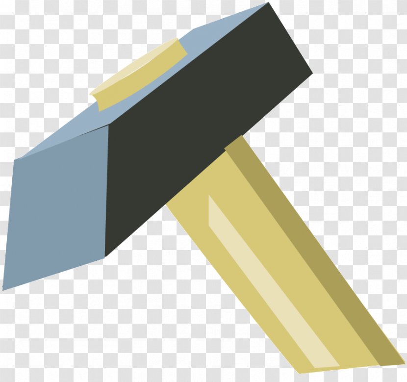 Product Design Line Yellow Angle - Hammers Banner Transparent PNG