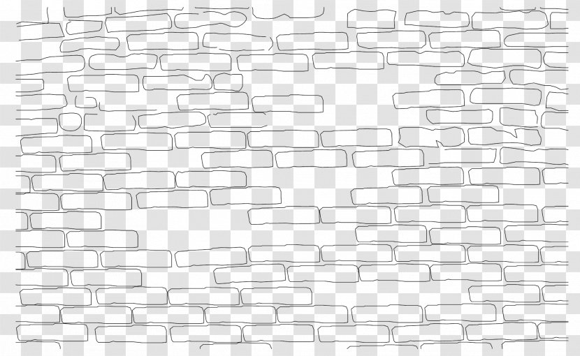 Black And White Monochrome Rectangle Area Brick - Wall Transparent PNG
