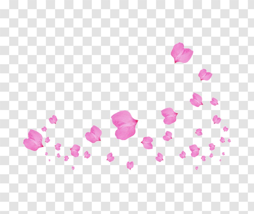 Petal Flower Menstrual Cup Clip Art - Petals Falling Transparent PNG