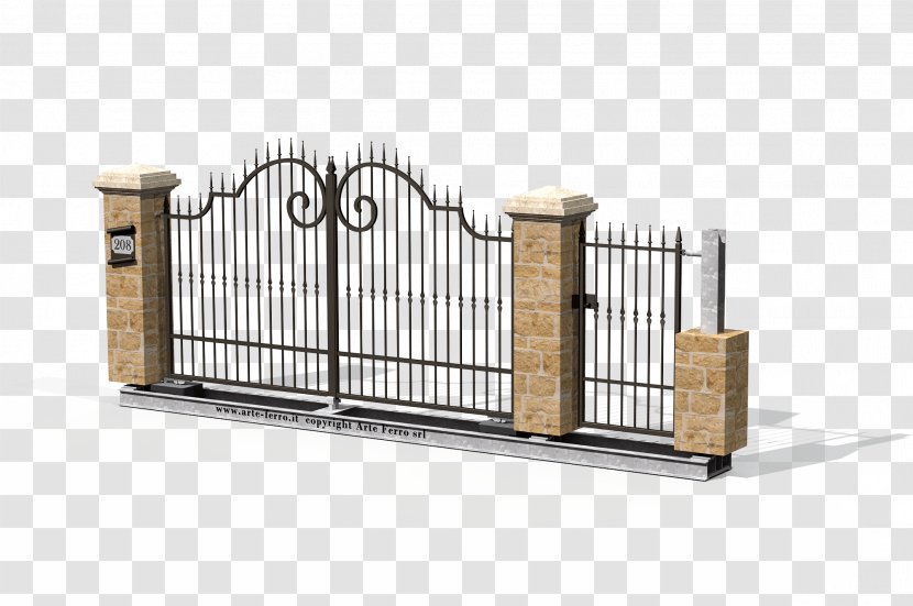 Wrought Iron Gate House Lock Transparent PNG