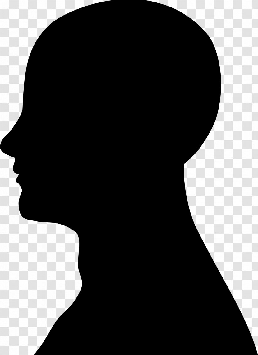 Face Hair Silhouette Black Nose - Hairstyle Cheek Transparent PNG