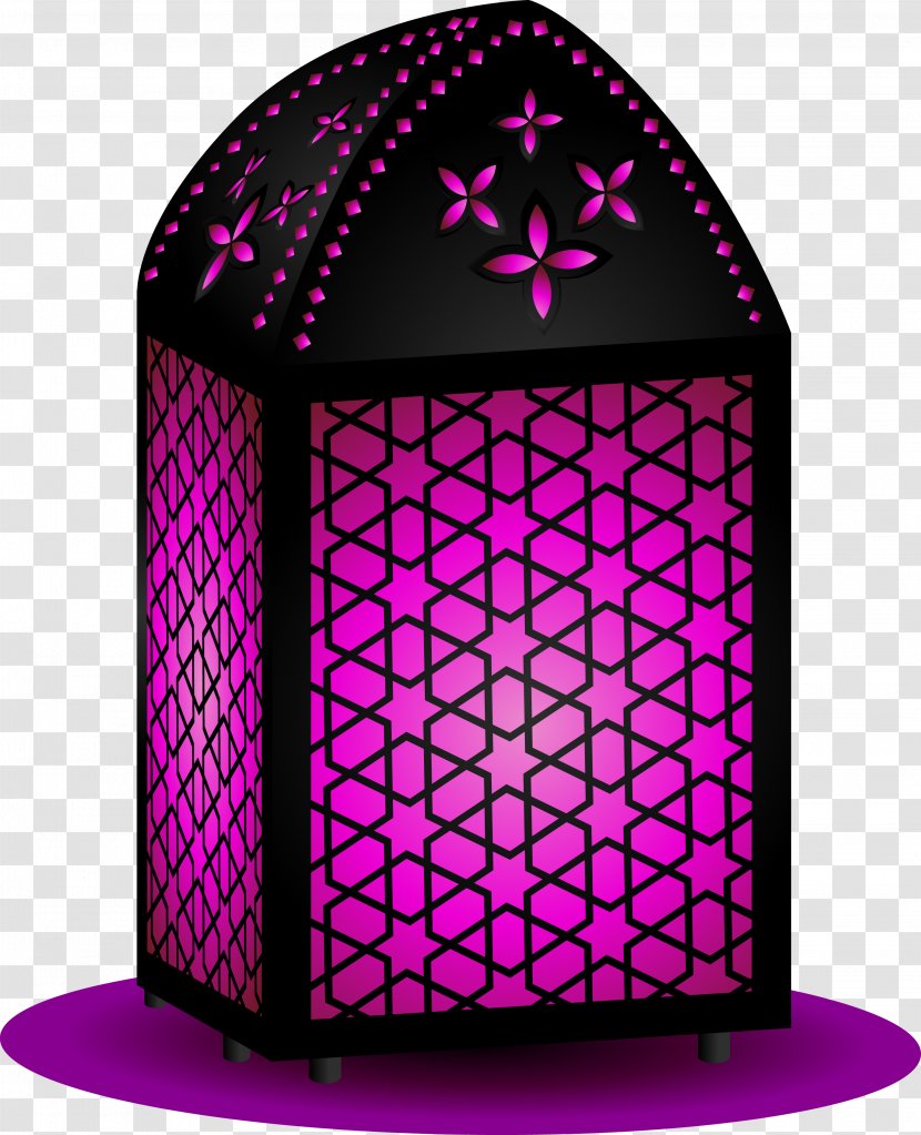 Eid Al-Fitr Mubarak Post Cards Ramadan Greeting & Note - Aqiqah - Decorative Purple Magic Lamp Transparent PNG