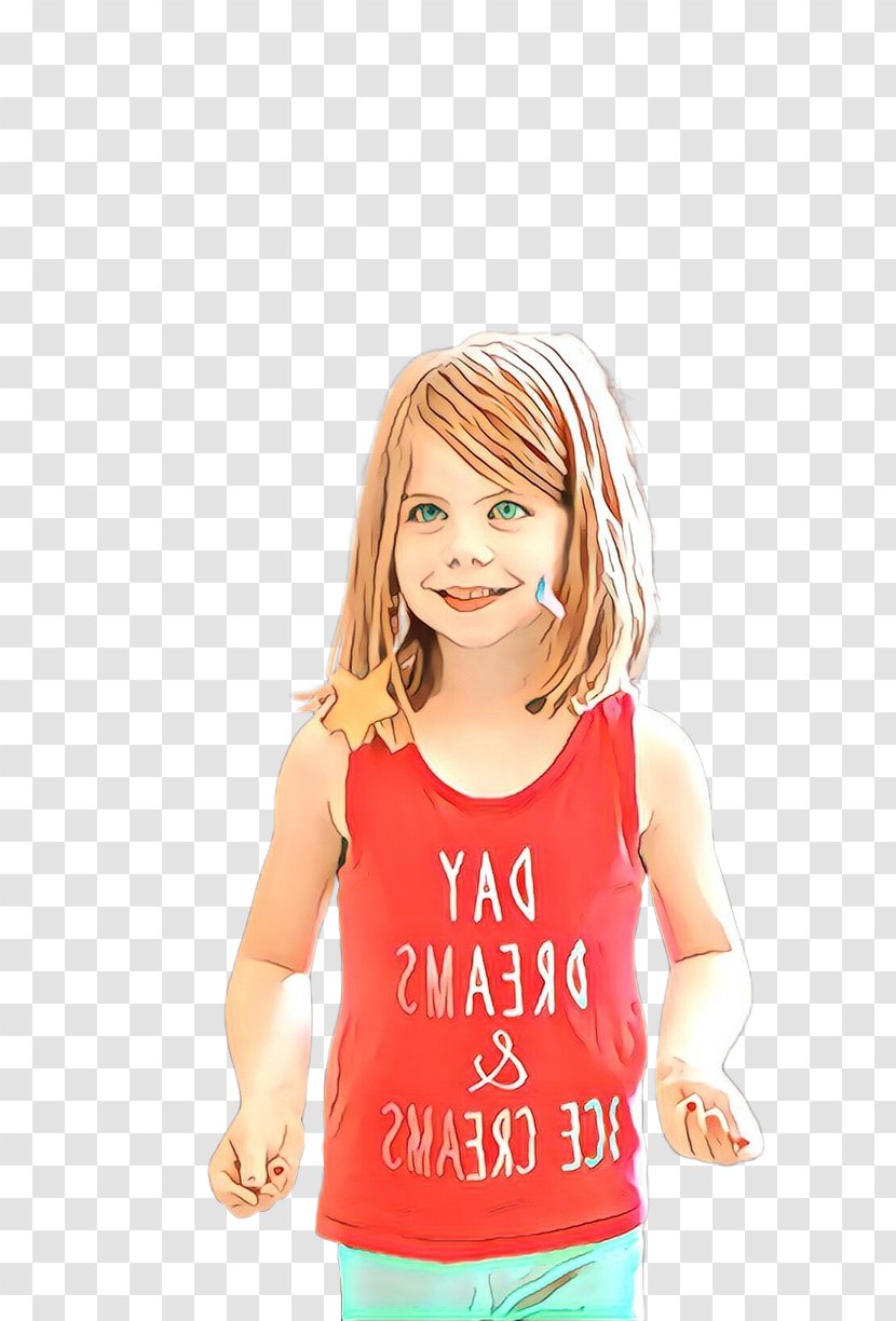 Child Cartoon - Tshirt - Gesture Sleeveless Shirt Transparent PNG