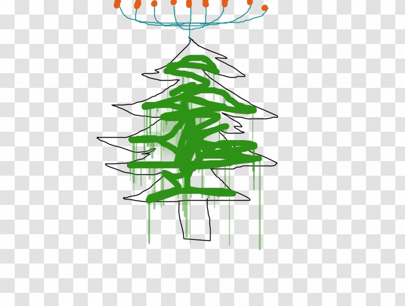 Fir Christmas Tree Ornament Green - Organism Transparent PNG