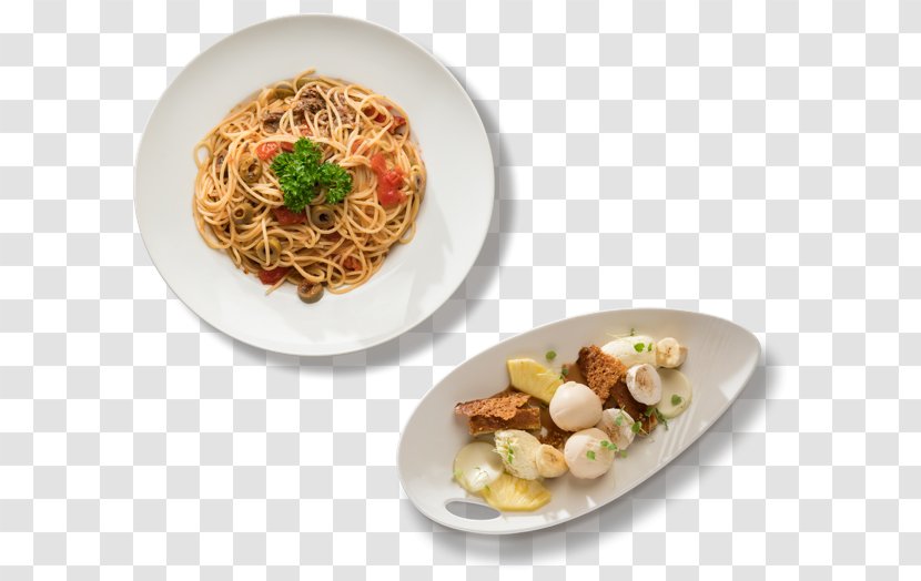 Spaghetti Vegetarian Cuisine Capellini Thai Chinese - Meal - Plate Transparent PNG