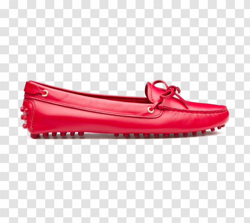 Slip-on Shoe Moccasin Tod's Red - Women Drive Transparent PNG