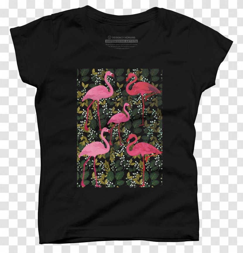 T-shirt Sleeve Pink M Outerwear Brand - Watercolor - Flamingo Deductible Element Transparent PNG