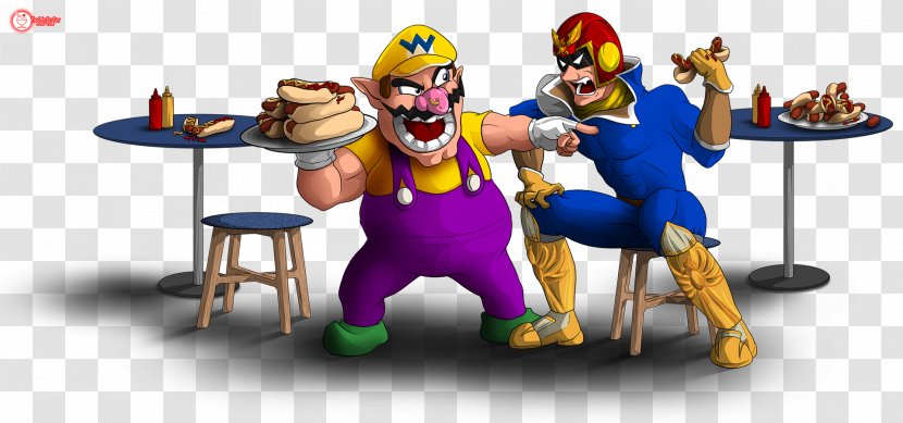 Captain Falcon Super Smash Bros. Brawl Melee Game & Wario - Cartoon Transparent PNG