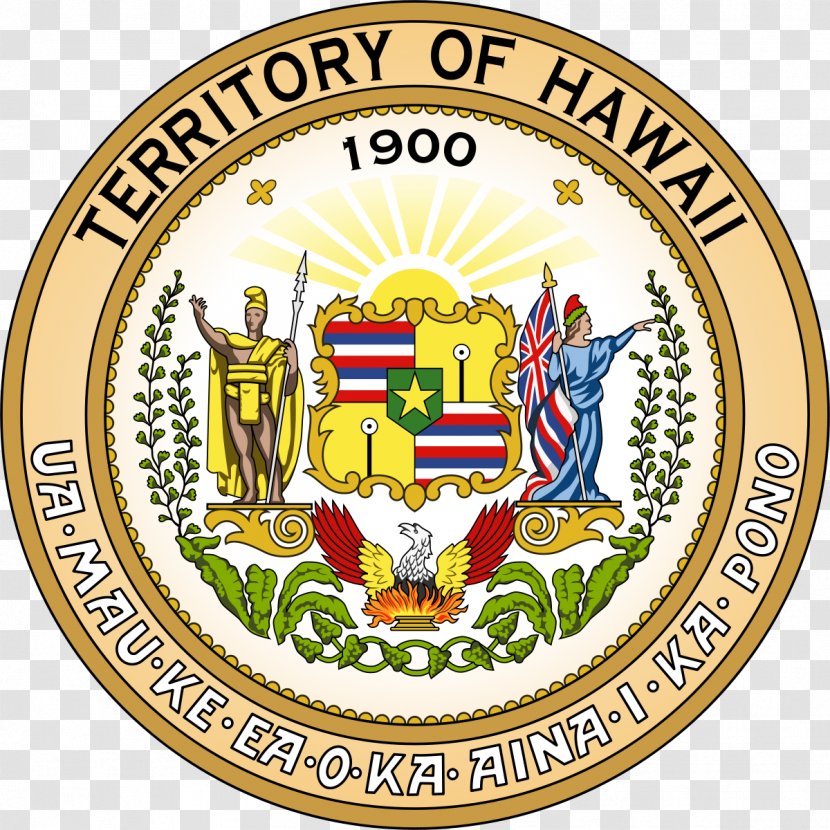 Seal Of Hawaii Territory Maui Image Supreme Court - Badge Transparent PNG