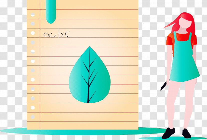 Learning Notebook Girl Transparent PNG