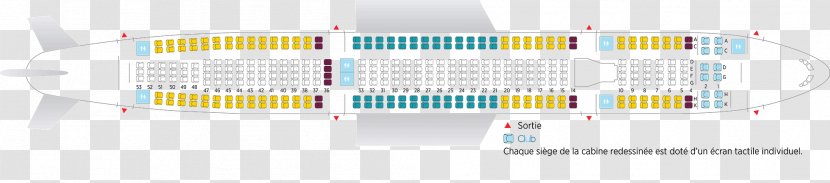 Airbus A330 Airplane Air Transat Airline Seat SeatGuru - Plane Size Chart Transparent PNG