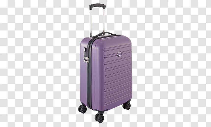 Suitcase Delsey Baggage Hand Luggage Travel - Purple - Sunbeam Vintage Transparent PNG