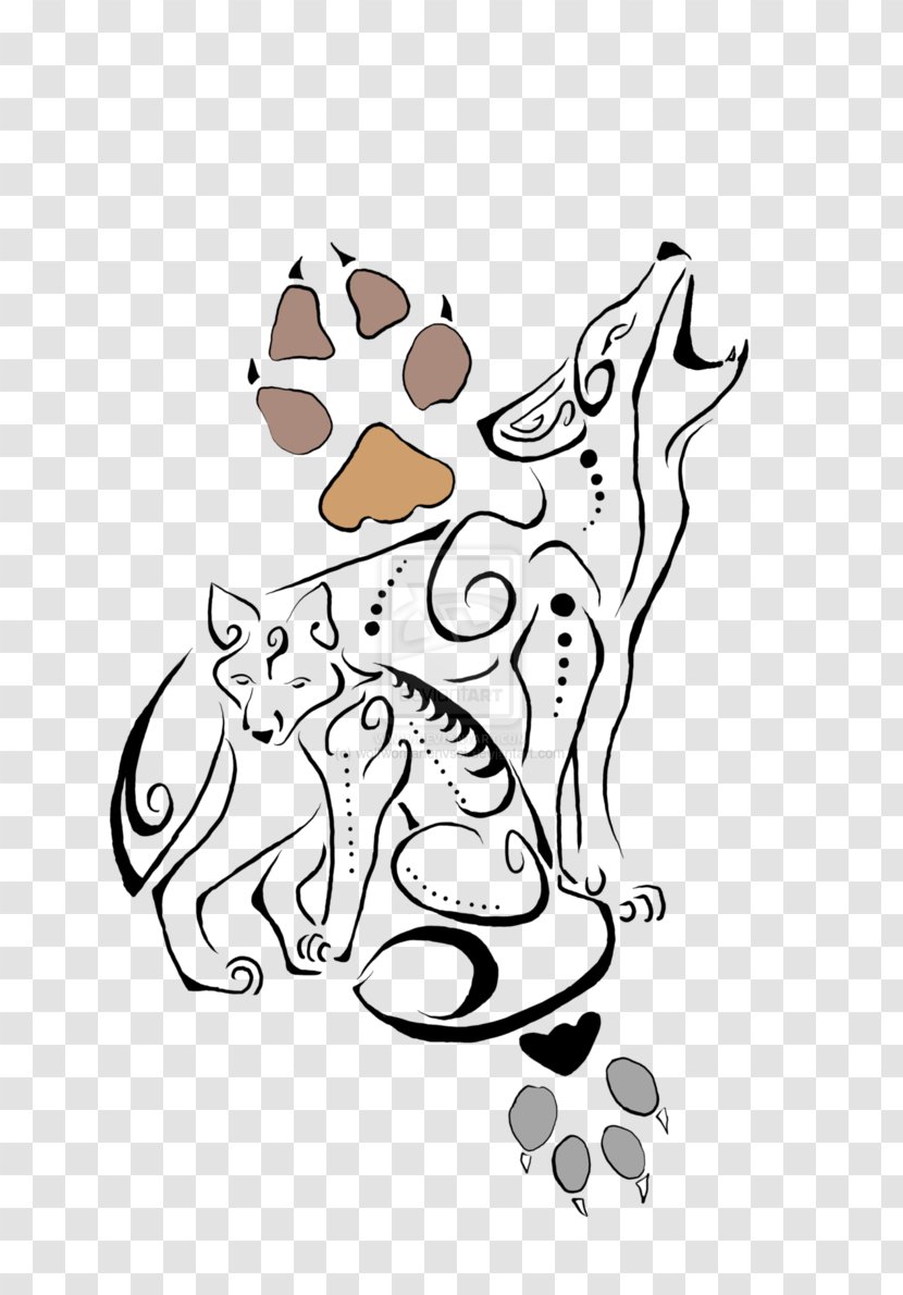 Canidae Drawing Line Art Clip - Silhouette - Cartoon Transparent PNG