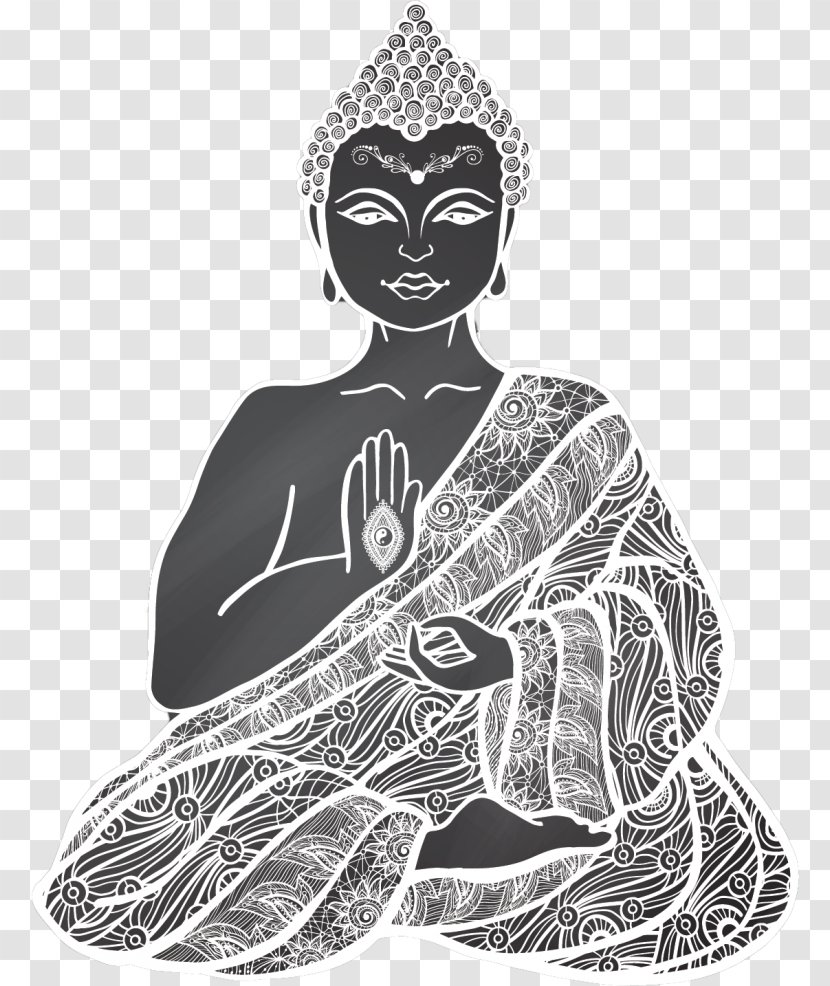 Lotus Position Drawing - Yoga - Buddhism Transparent PNG