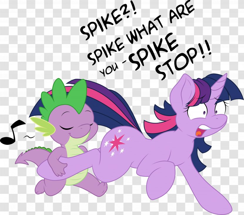 Pony Spike Twilight Sparkle Rarity Rainbow Dash - Heart - Purple Magic Transparent PNG