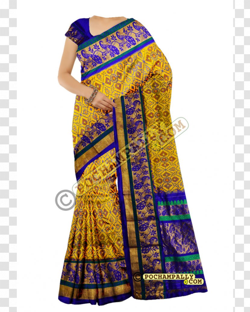 Kanchipuram Silk Saree Zari Sari Ikat - Fashion Design - Handloom Transparent PNG