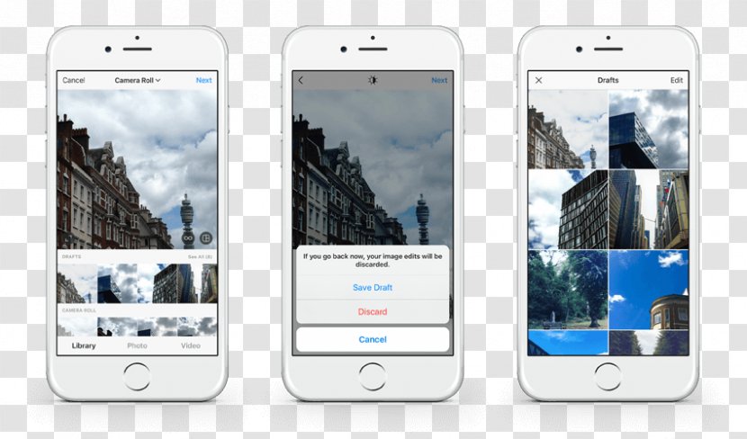 Smartphone Feature Phone Instagram Multimedia Image Editing - Telephony Transparent PNG