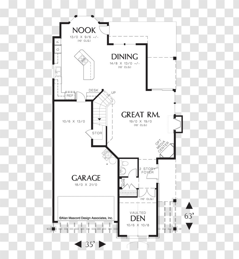 Floor Plan Design House - Storey Transparent PNG