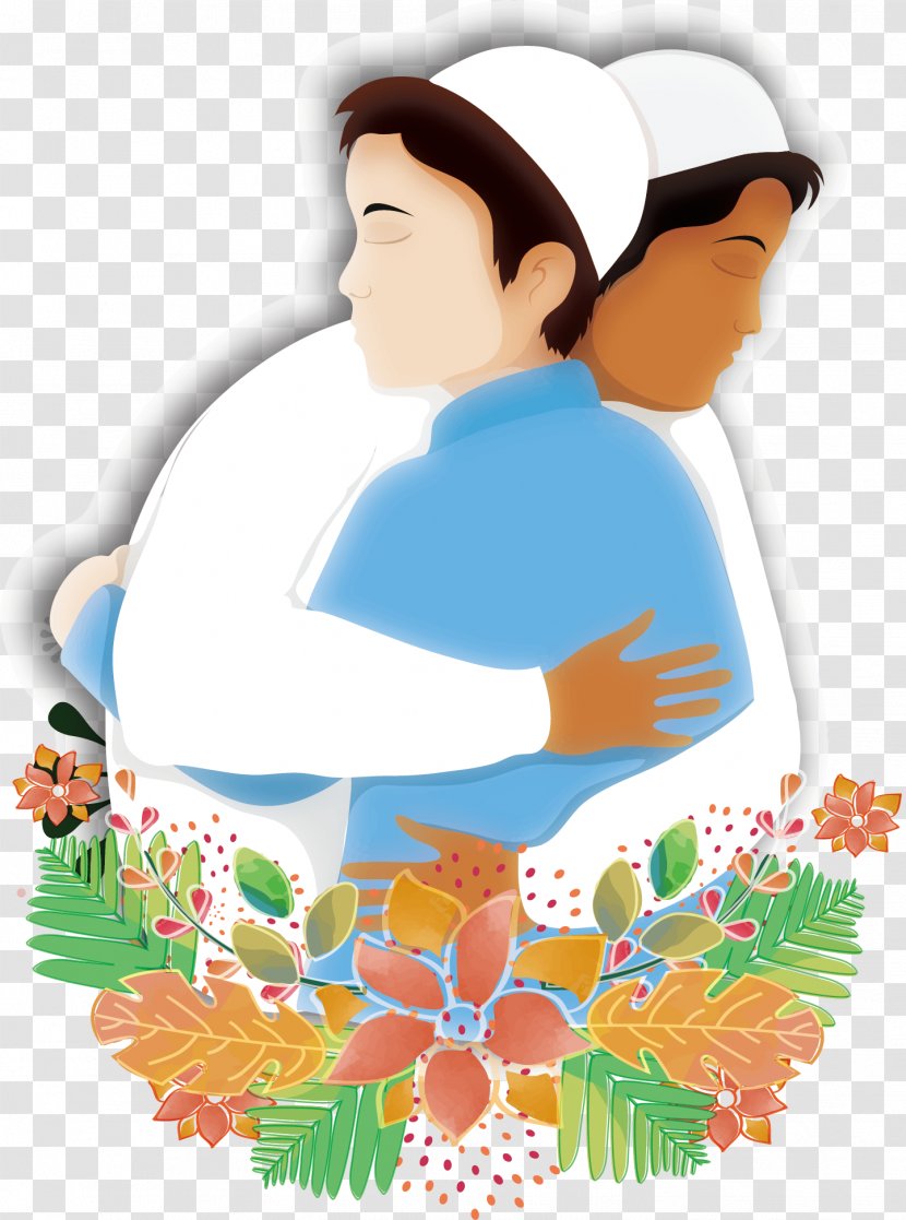 Hug Graphic Design Download Illustration - Fictional Character - Embraced Men And Women Transparent PNG