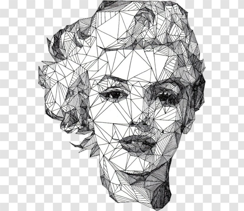 Drawing Portrait Artist - Monochrome Photography - Triangle Transparent PNG