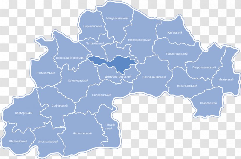 Dnipro Apostolove Vasylkivka Donetsk Oblast Administratīvi Teritoriālais Iedalījums - Raion - Map Transparent PNG