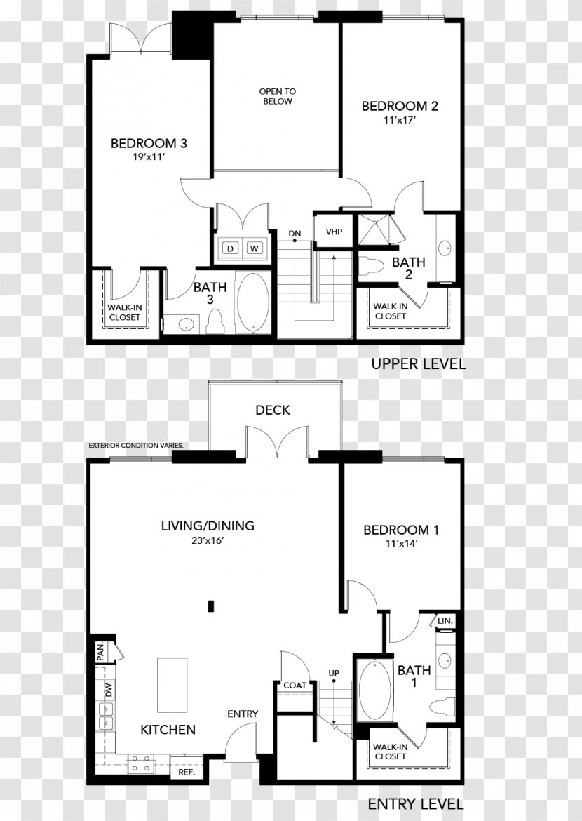 Floor Plan Paper Furniture - Line Art - Design Transparent PNG