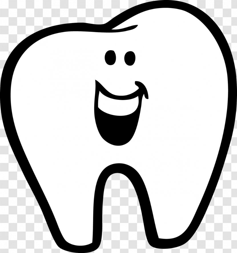 Human Tooth Drawing Clip Art Image - Silhouette - Happy Transparent PNG
