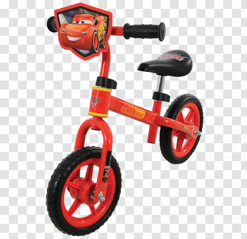 Bicycle Wheels Lightning McQueen Pedals Saddles Mater - Sports Equipment - Balance Transparent PNG