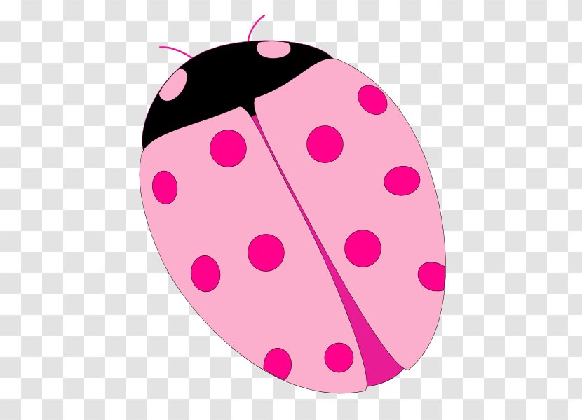 Polka Dot Ladybird Beetle Circle Pink M Clip Art Transparent PNG