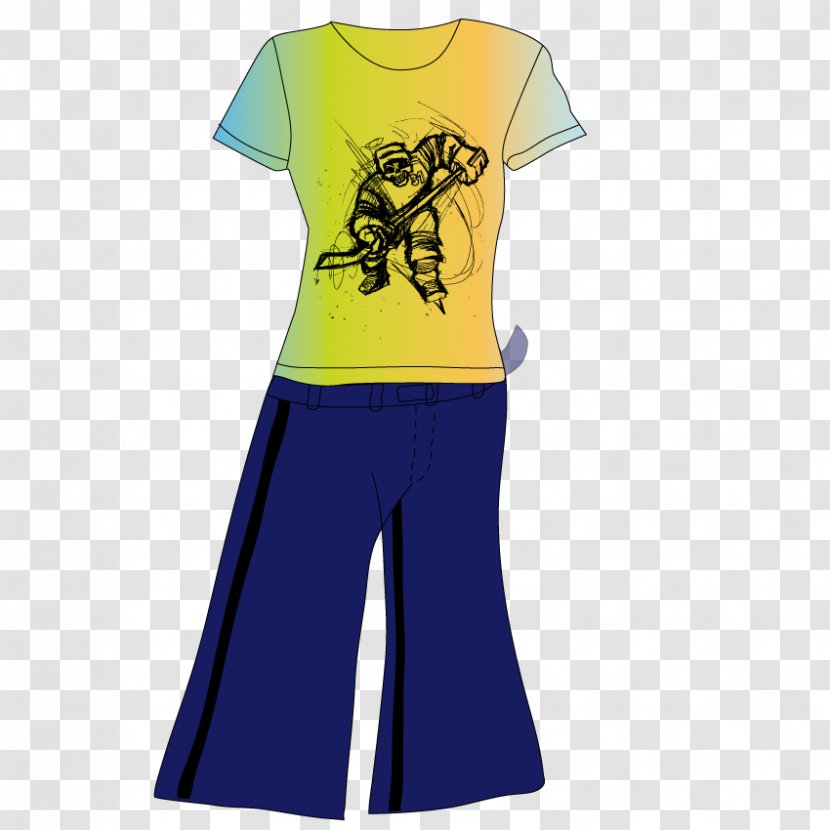 T-shirt Clothing - Sleeve - Vector Women Design Transparent PNG