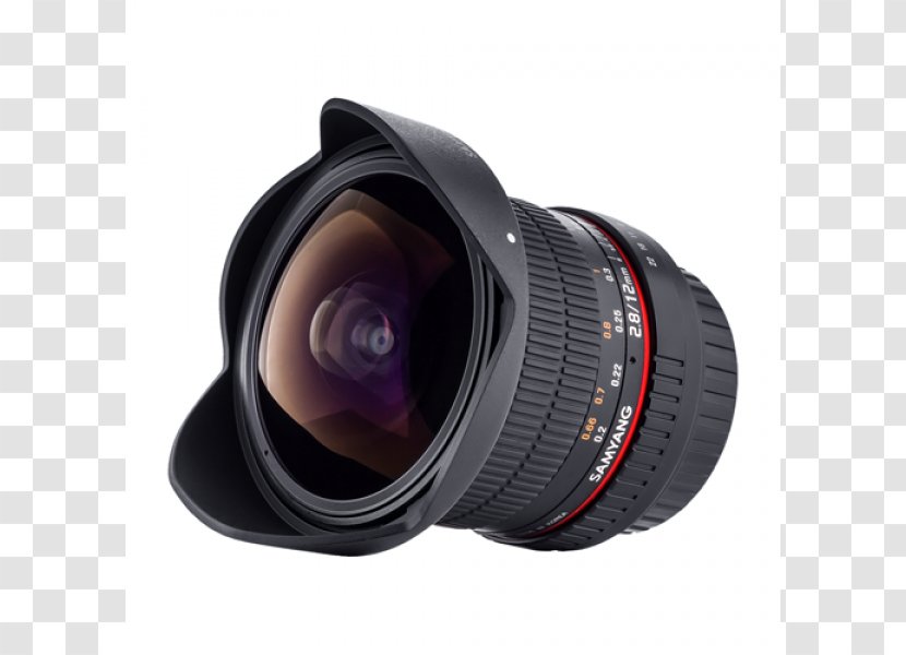 Samyang 12mm F2.8 ED AS NCS Fish-eye Canon EF Lens Mount Fisheye Optics Full-frame Digital SLR - Camera Transparent PNG